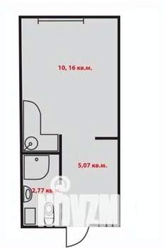 Студия квартира, вторичка, 18м2, 1/9 этаж