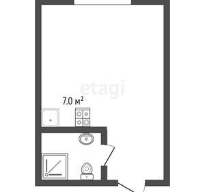 Студия квартира, вторичка, 19м2, 1/10 этаж