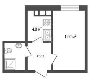 Студия квартира, вторичка, 23м2, 3/4 этаж