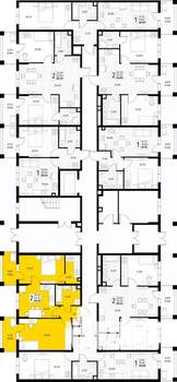 2-к квартира, вторичка, 57м2, 1/8 этаж