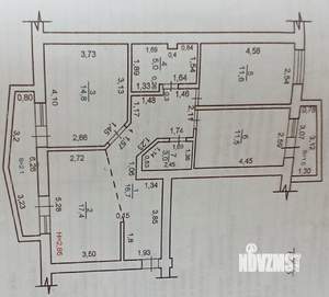 3-к квартира, вторичка, 80м2, 5/5 этаж