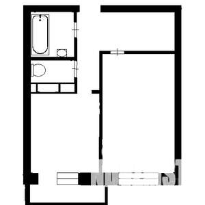 1-к квартира, вторичка, 51м2, 2/10 этаж