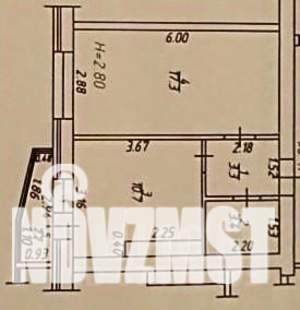 1-к квартира, вторичка, 37м2, 3/5 этаж