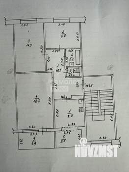 3-к квартира, вторичка, 72м2, 4/5 этаж
