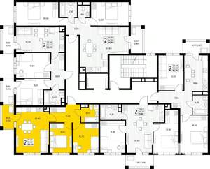 2-к квартира, вторичка, 53м2, 5/8 этаж