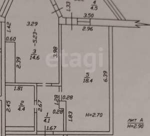 1-к квартира, вторичка, 46м2, 9/9 этаж