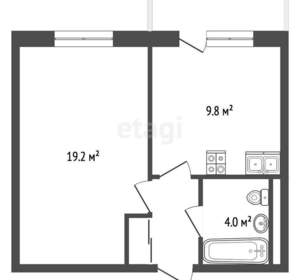 1-к квартира, вторичка, 34м2, 4/9 этаж