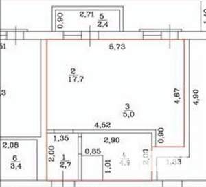Студия квартира, вторичка, 31м2, 3/7 этаж