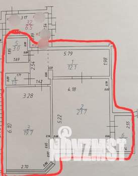 2-к квартира, вторичка, 58м2, 4/13 этаж