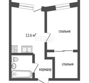 2-к квартира, вторичка, 50м2, 17/17 этаж