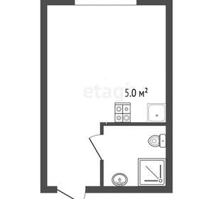 Студия квартира, вторичка, 14м2, 1/19 этаж