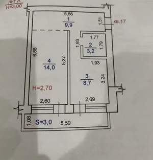 1-к квартира, вторичка, 36м2, 5/5 этаж