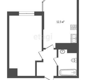 1-к квартира, вторичка, 36м2, 2/15 этаж