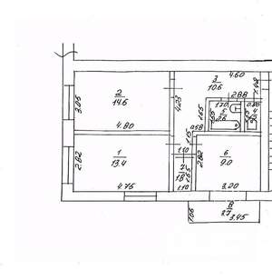 2-к квартира, вторичка, 53м2, 3/3 этаж