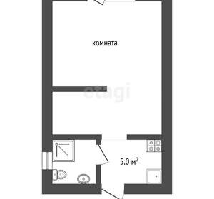 Студия квартира, вторичка, 20м2, 1/2 этаж