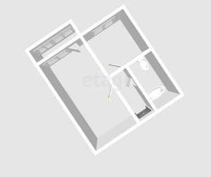 1-к квартира, вторичка, 36м2, 9/16 этаж