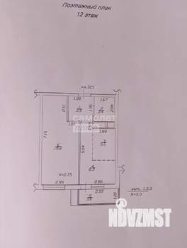 1-к квартира, вторичка, 44м2, 12/14 этаж