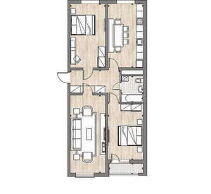 3-к квартира, вторичка, 88м2, 7/18 этаж