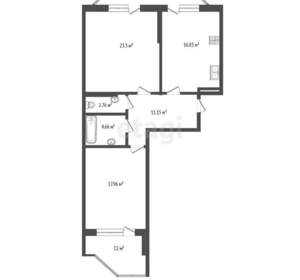 2-к квартира, вторичка, 92м2, 13/14 этаж