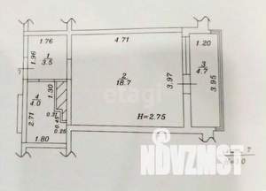 Студия квартира, вторичка, 31м2, 11/20 этаж