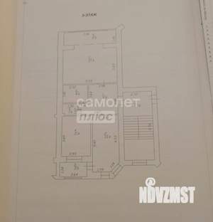 2-к квартира, вторичка, 74м2, 3/7 этаж