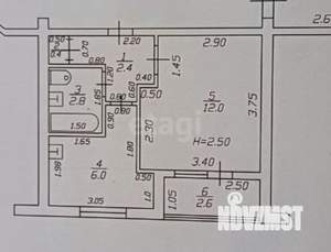 1-к квартира, вторичка, 26м2, 4/5 этаж