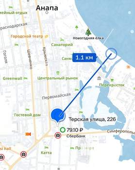 1-к квартира, вторичка, 25м2, 1/1 этаж