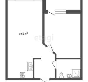 1-к квартира, вторичка, 41м2, 5/18 этаж