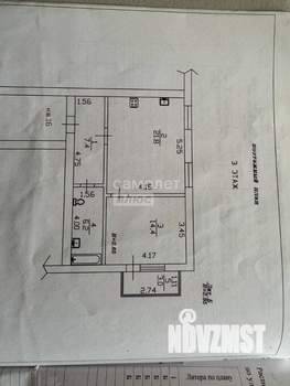 1-к квартира, вторичка, 49м2, 3/6 этаж