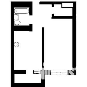 1-к квартира, вторичка, 42м2, 10/19 этаж