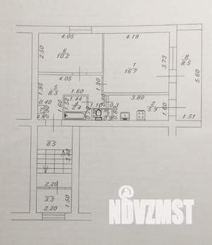 2-к квартира, вторичка, 50м2, 2/2 этаж