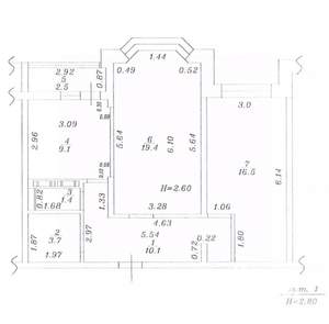 2-к квартира, вторичка, 60м2, 3/9 этаж