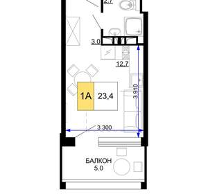 1-к квартира, вторичка, 23м2, 9/9 этаж