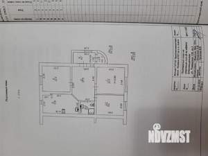 3-к квартира, вторичка, 62м2, 1/2 этаж