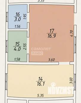 1-к квартира, вторичка, 40м2, 2/2 этаж