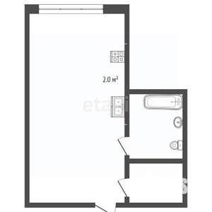 Студия квартира, вторичка, 22м2, 3/5 этаж