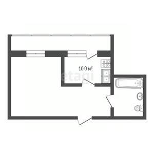 1-к квартира, вторичка, 38м2, 2/4 этаж