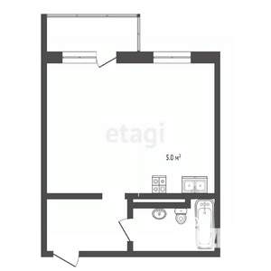 Студия квартира, вторичка, 40м2, 3/4 этаж