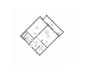 1-к квартира, вторичка, 50м2, 7/10 этаж