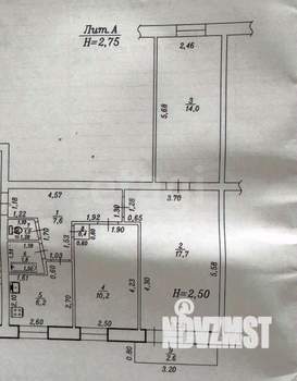 3-к квартира, вторичка, 61м2, 2/5 этаж