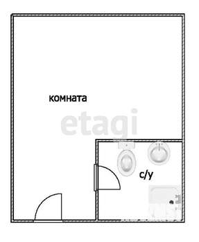 Студия квартира, вторичка, 18м2, 1/10 этаж