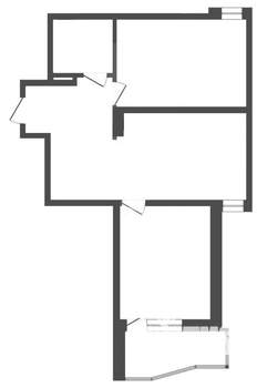 2-к квартира, вторичка, 56м2, 6/16 этаж