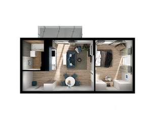 1-к квартира, вторичка, 41м2, 4/7 этаж