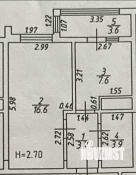 1-к квартира, вторичка, 32м2, 3/9 этаж