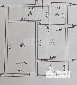 1-к квартира, вторичка, 40м2, 10/19 этаж