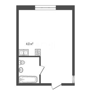 Студия квартира, вторичка, 18м2, 2/3 этаж