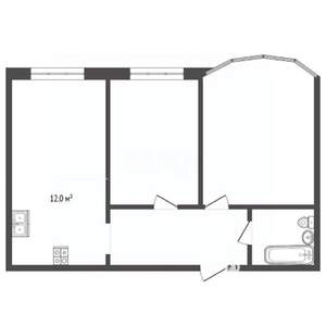 2-к квартира, вторичка, 53м2, 10/15 этаж