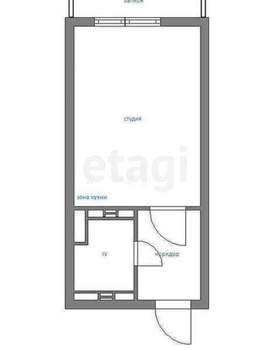 Студия квартира, вторичка, 26м2, 3/14 этаж