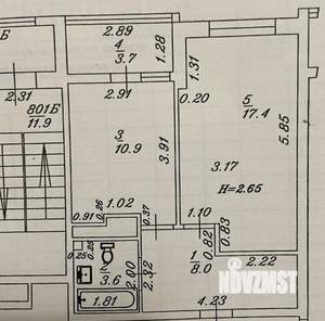 1-к квартира, вторичка, 44м2, 8/13 этаж