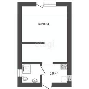 Студия квартира, вторичка, 20м2, 1/2 этаж